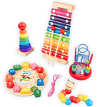 Preschool Education - Montessori Wooden Toy Set for Creative Play