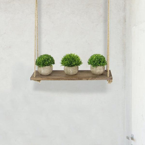Wooden Hanging Shelf 1 Tier - Boxzy