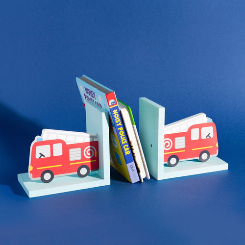Fire Engine Red Bookends - Boxzy