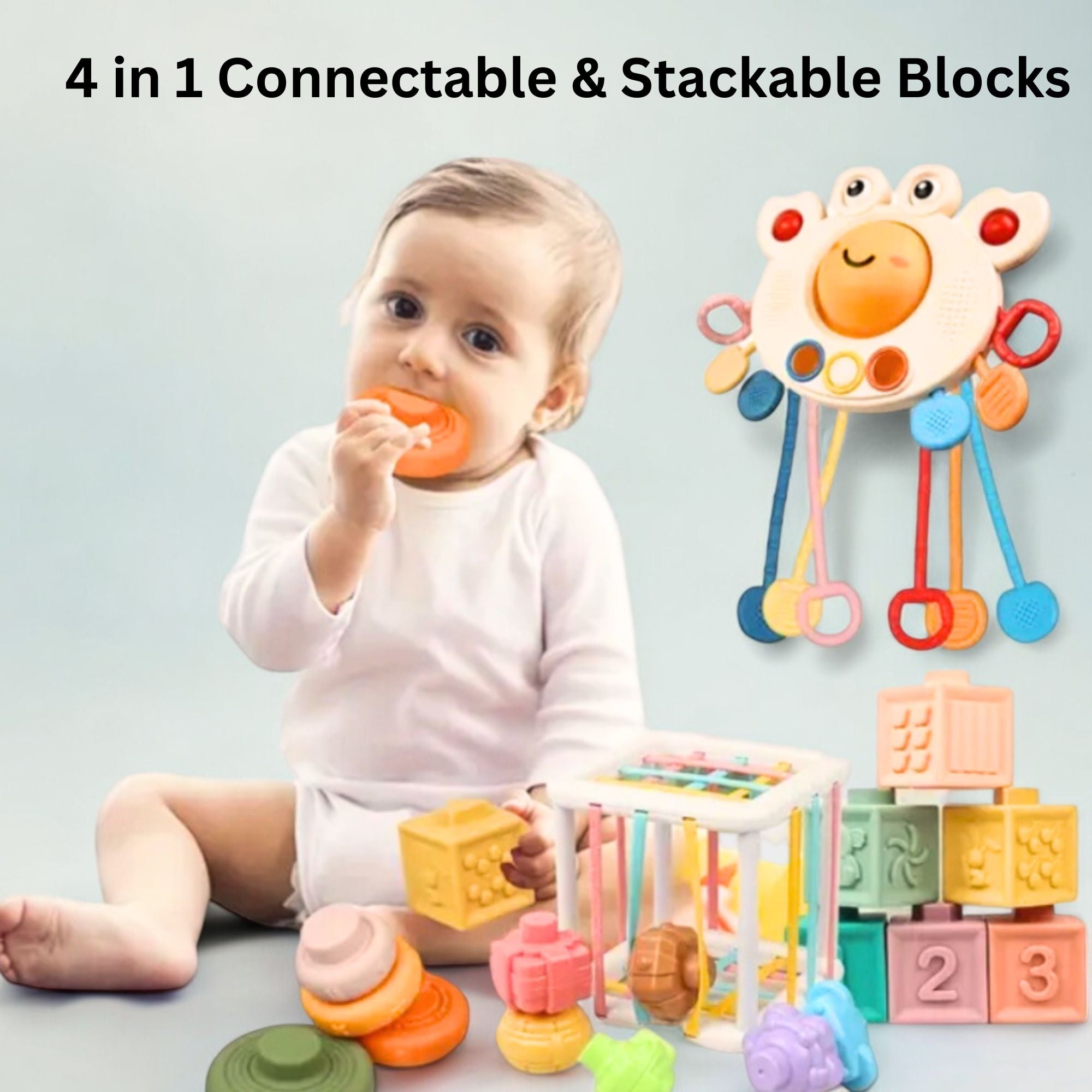 4-in-1 Montessori Baby Toy Set – Boxzy