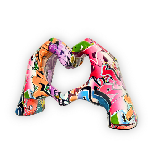 Graffiti Hands Of Love Home Ornament, Graffiti Hands Of Love Ornament - A Vibrant Symbol of Artistic Expression