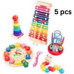 Enchanting Montessori Wooden Toys for Children 5pcs