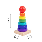Sensory Stimulation - Montessori Wooden Toy Set for Cognitive Development