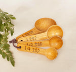 Bamboo Eco Friendly Measuring Spoons Set Of 4