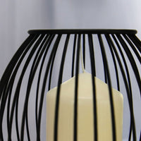 Black Iron Cage Candle Holders – Set of 2