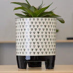 Large Geometric Monochrome Planter