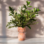 Olivia Owl Terracotta  Vase