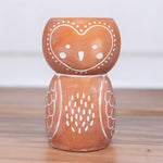 Olivia Owl Terracotta  Vase