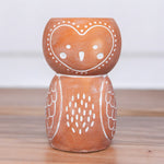 Olivia Owl Terracotta  Vase