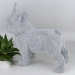 Silver Sparkling Art French Bulldog Figurine