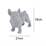 Silver Sparkling Art French Bulldog Figurine