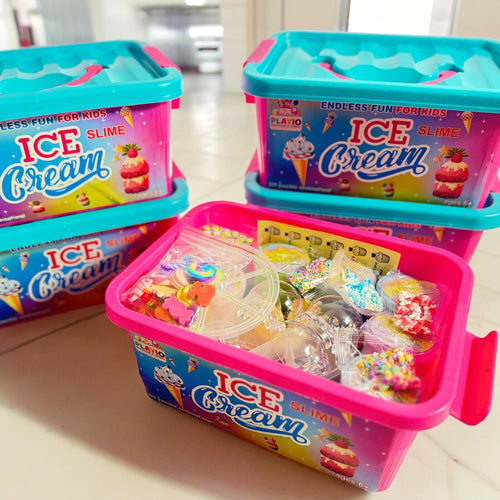 Ice Cream Slime Kit for Girls, Ice Cream Slime Making Kit