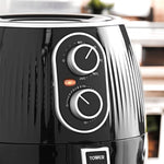 Tower T17063L Vortx 4L Manual Air Fryer in Black