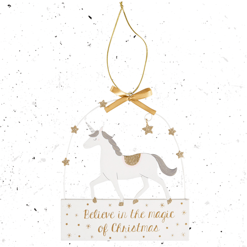 Believe in the Magic of Christmas Unicorn Plaque - Boxzy