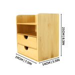 4-Tier Bamboo Desktop Organiser - Boxzy