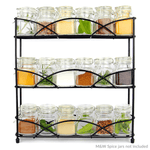 3-Tier Herb & Spice Rack with fresh herbs, the perfect way to organise and display your favourite herbs in the kitchen