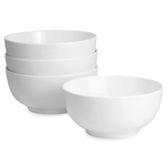 Set Of 4 Porcelain 600ml Cereal Bowls -Size 15cm - Boxzy