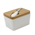 Porcelain Butter Dish with Knife - Boxzy