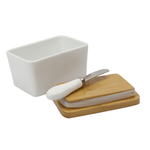 Porcelain Butter Dish with Knife - Boxzy