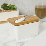 Porcelain Butter Dish with Knife - Boxzy