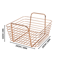 Small basket dimensions: 25cm wide, 25cm deep and 11cm high