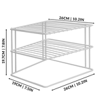 2 Tier Cupboard Corner Shelf - Boxzy