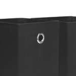Set of 6 Collapsible Storage Boxes Black - Boxzy