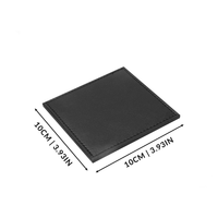 Dimension diagram of a square black coaster