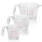 Set of 3 Glass Measuring Jugs - Boxzy