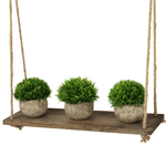 Wooden Hanging Shelf 1 Tier - Boxzy