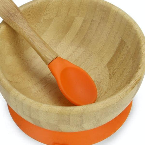 Bamboo Baby Suction Bowl & Spoon - Boxzy