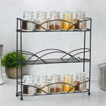 3-Tier Herb & Spice Rack for wall-mounted storage, freeing up counter space and providing additional storage options