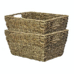 Natural Seagrass Storage Basket Set of 2 - Boxzy