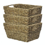 Natural Seagrass Storage Basket Set of 3 - Boxzy