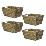 Natural Seagrass Storage Basket Set of 4 - Boxzy