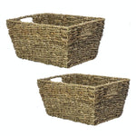 Natural Seagrass Storage Basket Set of 2 - Boxzy
