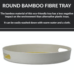 Round Bamboo Fibre Tray - Boxzy