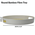 Round Bamboo Fibre Tray - Boxzy