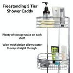 Freestanding 3 Tier Shower Caddy - Boxzy
