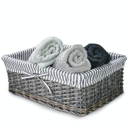 Grey Wicker Basket Large - Boxzy