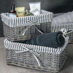 Grey Wicker Basket Small - Boxzy