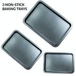 Non-Stick Baking Trays Set of 3 - Boxzy