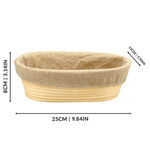 Bread Proofing Basket Banneton Lame Oval - Boxzy