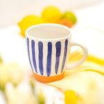 Paros Blue Stripe Tall Mug