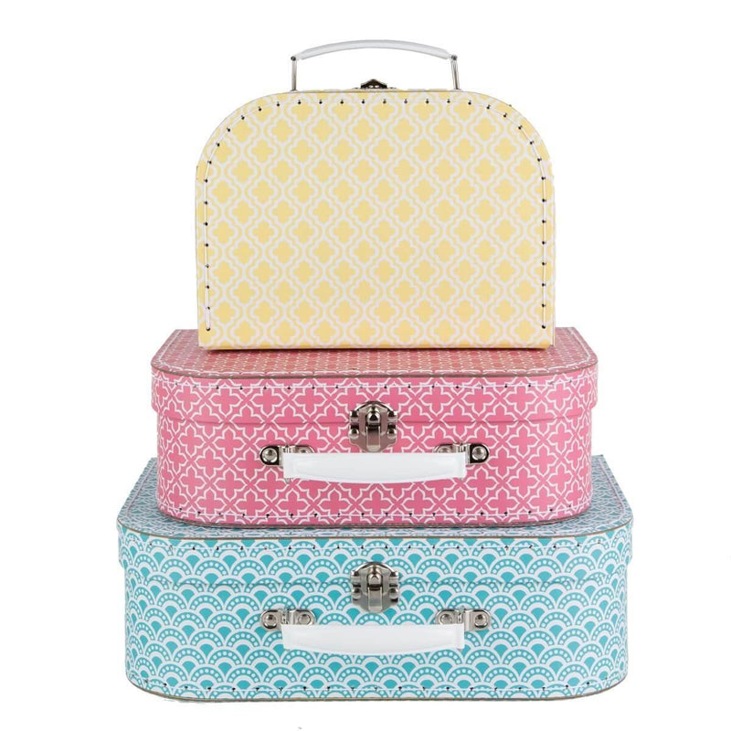 Moroccan Geometrics Suitcases - Set Of 3 - Boxzy