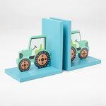 Green Tractor Bookends - Boxzy