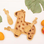 Gigi Giraffe Bamboo Plate - Boxzy