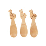 Gigi Giraffe Bamboo Spoons - Set Of 3 - Boxzy