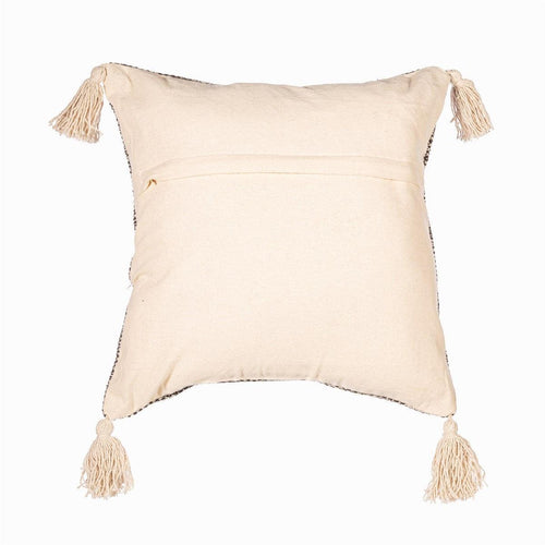 Crescent Moon Tufted Cushion Black - Boxzy