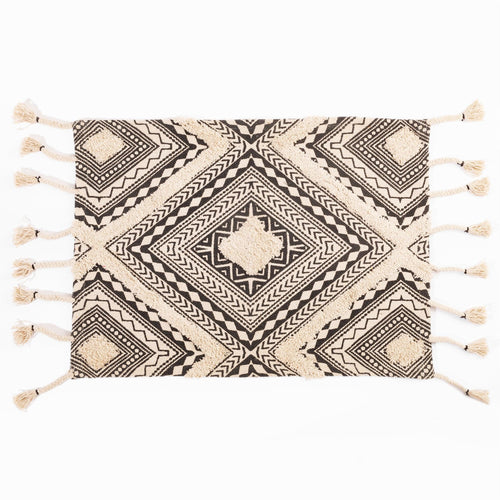 Black And White Bohemian Rug - Boxzy